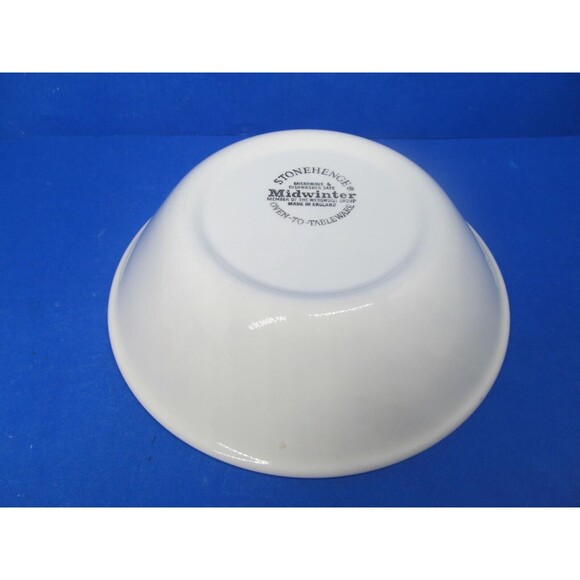 Midwinter Stonehenge White 6 1/2" Coupe Soup Bowl VGC   Quality Made In England - Picture 4 of 6